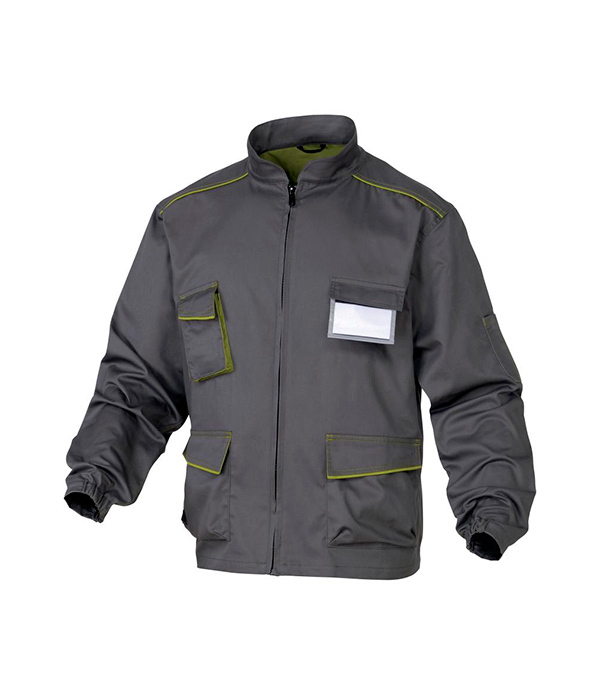 Куртка рабочая Delta Plus Panostyle 56-58 рост 180-188 см серая/зеленая