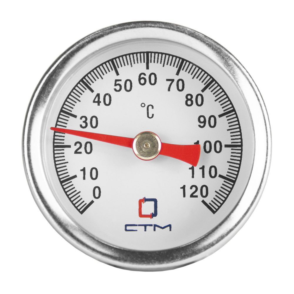 фото Термометр аксиальный стм 1/4 нр(ш) d40 мм шток 23х8 мм 90°с (ctt14d40)