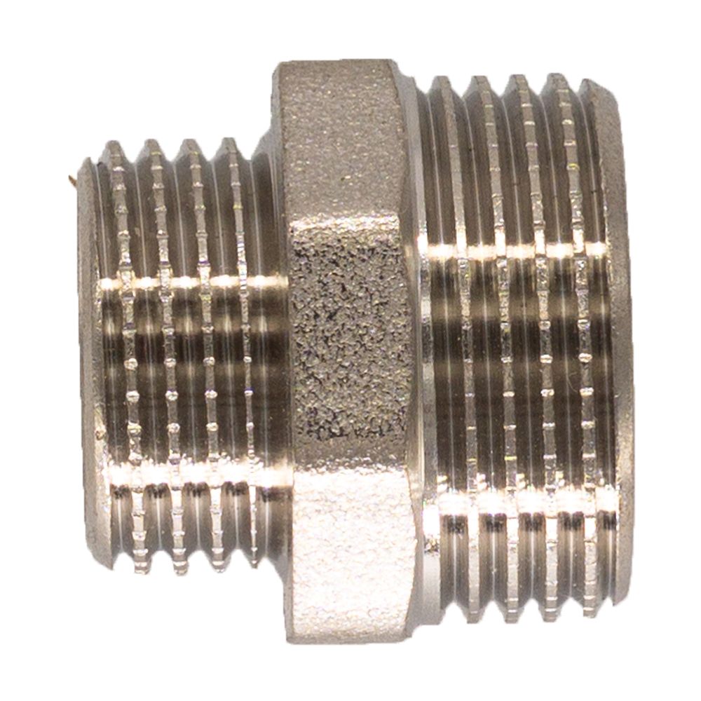 

Ниппель переходной CTM 1 1/2 НР(ш) х 1 НР(ш) латунный (CRRN1121)