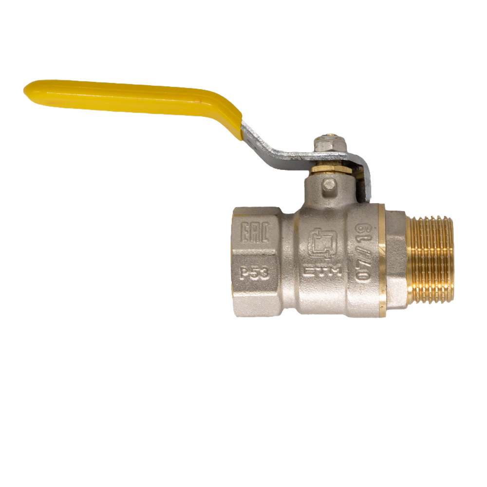 

Кран шаровой газовый СТМ 1 1/2 ВР(г) х 1 1/2 НР(ш) рукоятка (CGFMH112), Желтый