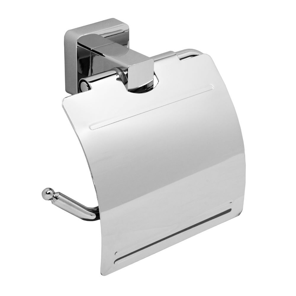 Держатель для туалетной бумаги WasserKraft Lippe с крышкой металл/пластик хром (K-6525)