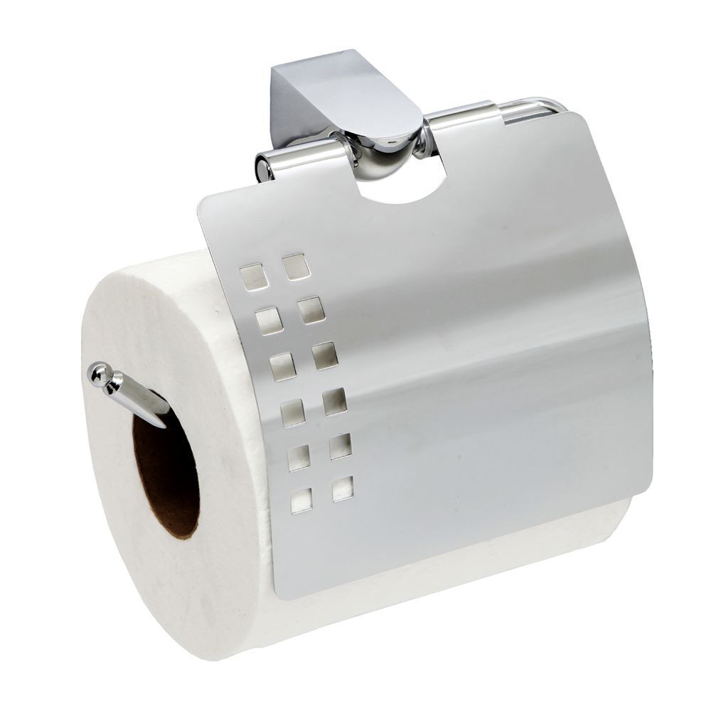 фото Держатель для туалетной бумаги wasserkraft kammel с крышкой металл/пластик хром (k-8325)