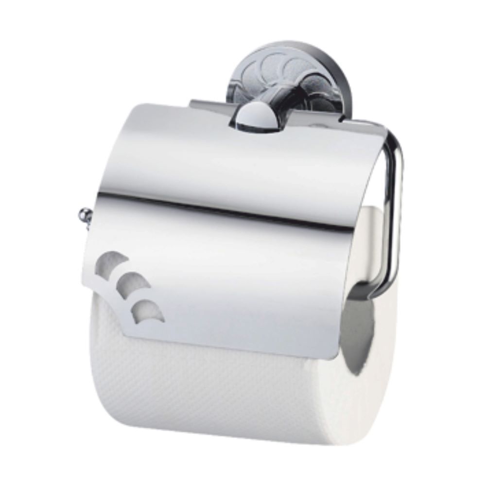Держатель для туалетной бумаги WasserKraft Isen с крышкой металл/пластик хром (K-4025) smesitel dlya rakoviny isen 2603