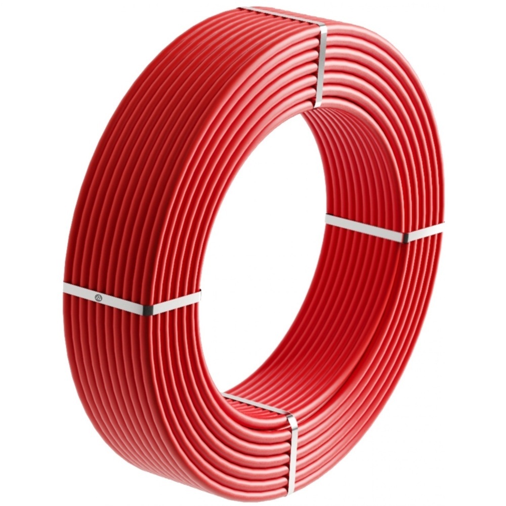 фото Труба для теплого пола из сшитого полиэтилена pert рвк 20х2 мм (100 м) красная (60003)