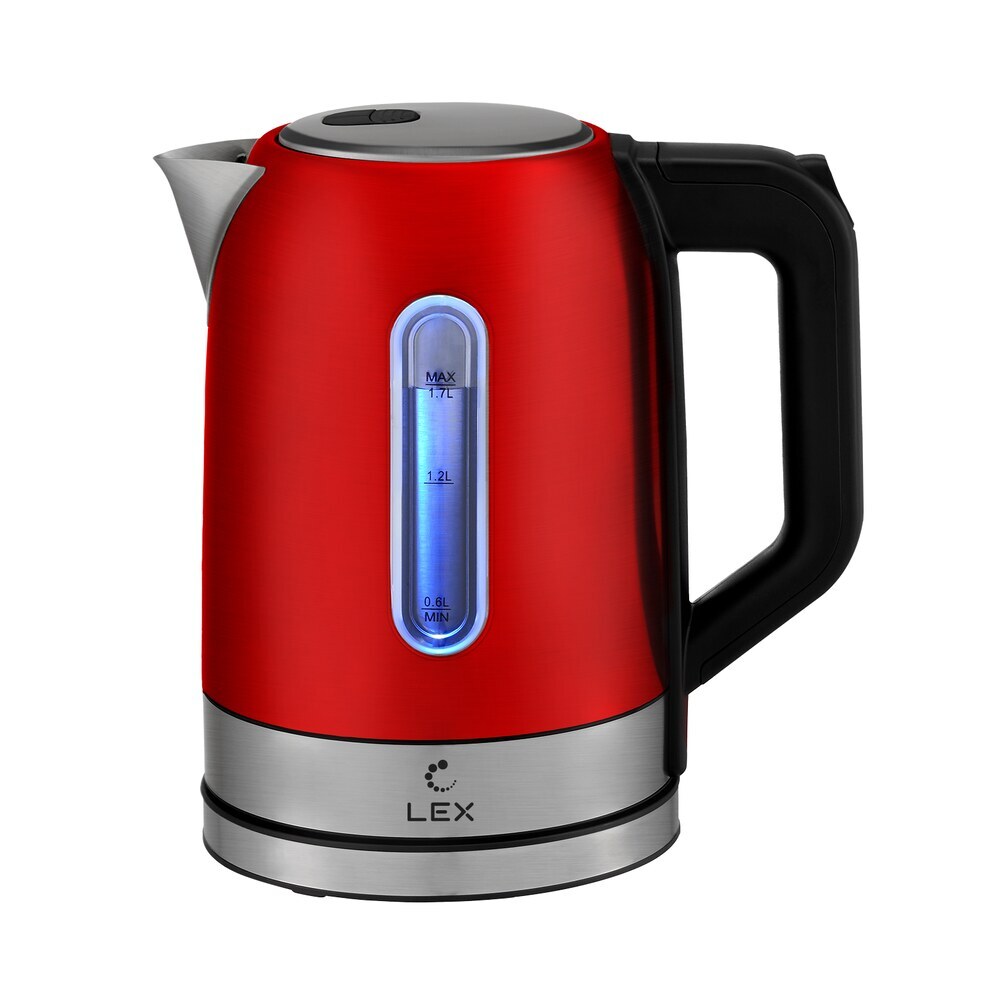 Электрический чайник Lex LX30018-4 1,7 л красный электрический чайник lex lxk30020 4 1 7 л бежевый