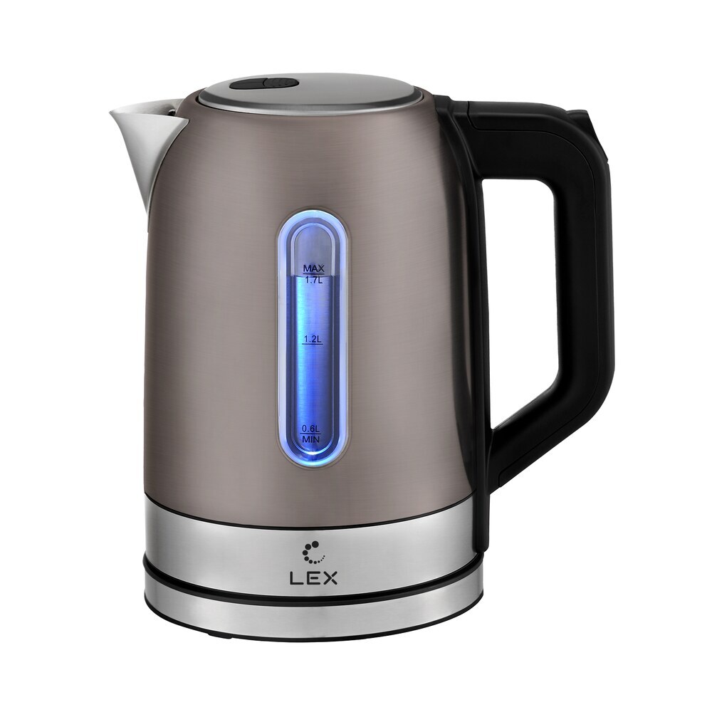 Электрический чайник Lex LX30018-3 1,7 л кофейный электрический чайник lex lx30021 3 1 7 л бежевый