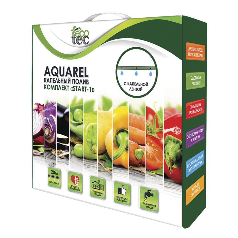Система капельного полива Garden Show Aquarel Start-1 (466818) 20 шт набор абразивные ленты 10x33 13x45 7 15x45 2 20x1000 мм