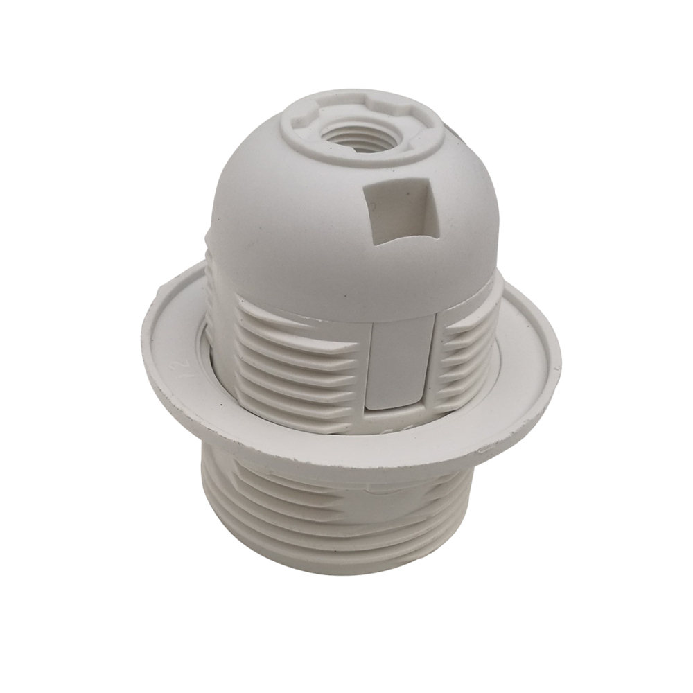 Патрон для лампы Е27 Düwi термостойкий пластик 60 Вт IP20 с кольцом белый (24626 8) патрон tdm е27 с кольцом термостойкий пластик белый