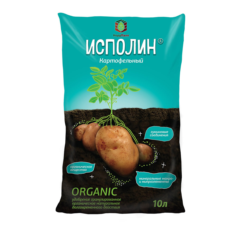 Удобрение сухое для картофеля гранулированное Исполин 10 л удобрение универсальное исполин гранулированное 5 л