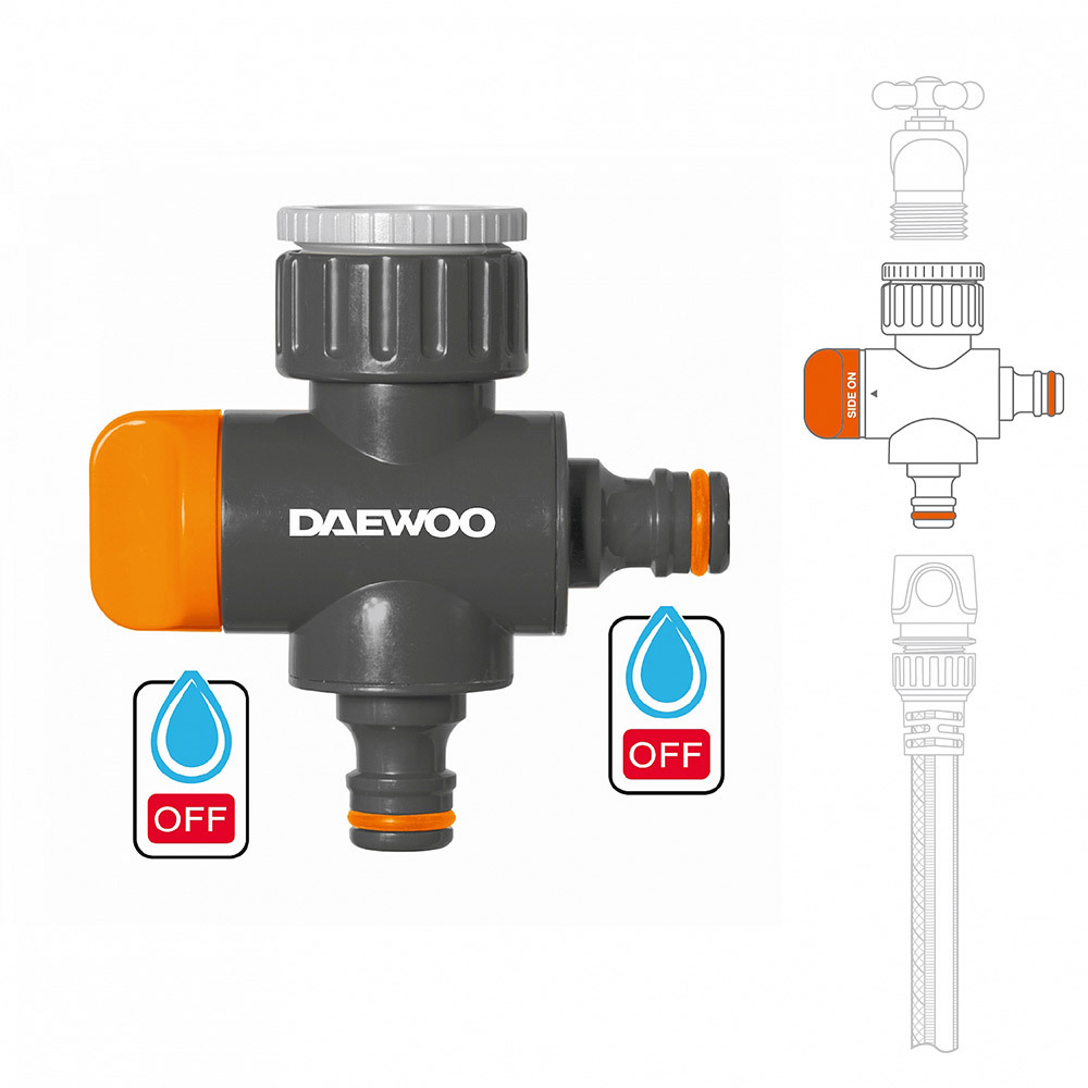 Разветвитель 3/4х1 для шланга Daewoo пластиковый (DWC 1219)