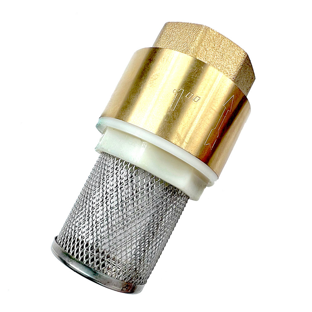 Клапан обратный неразъемный 1 Профитт латунный с фильтром (0103737) герметичный смеситель стеклянная пластиковая бочка для воды с фильтром винный клапан диспенсер для воды