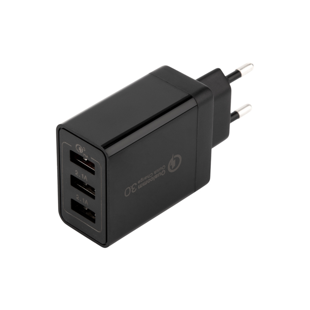 Зарядное устройство USBх3 Rexant (18-2215) 230 В 3000 мА адаптер проходной rexant 03 0041 rj 11 6p 4c штекер 3 гнезда