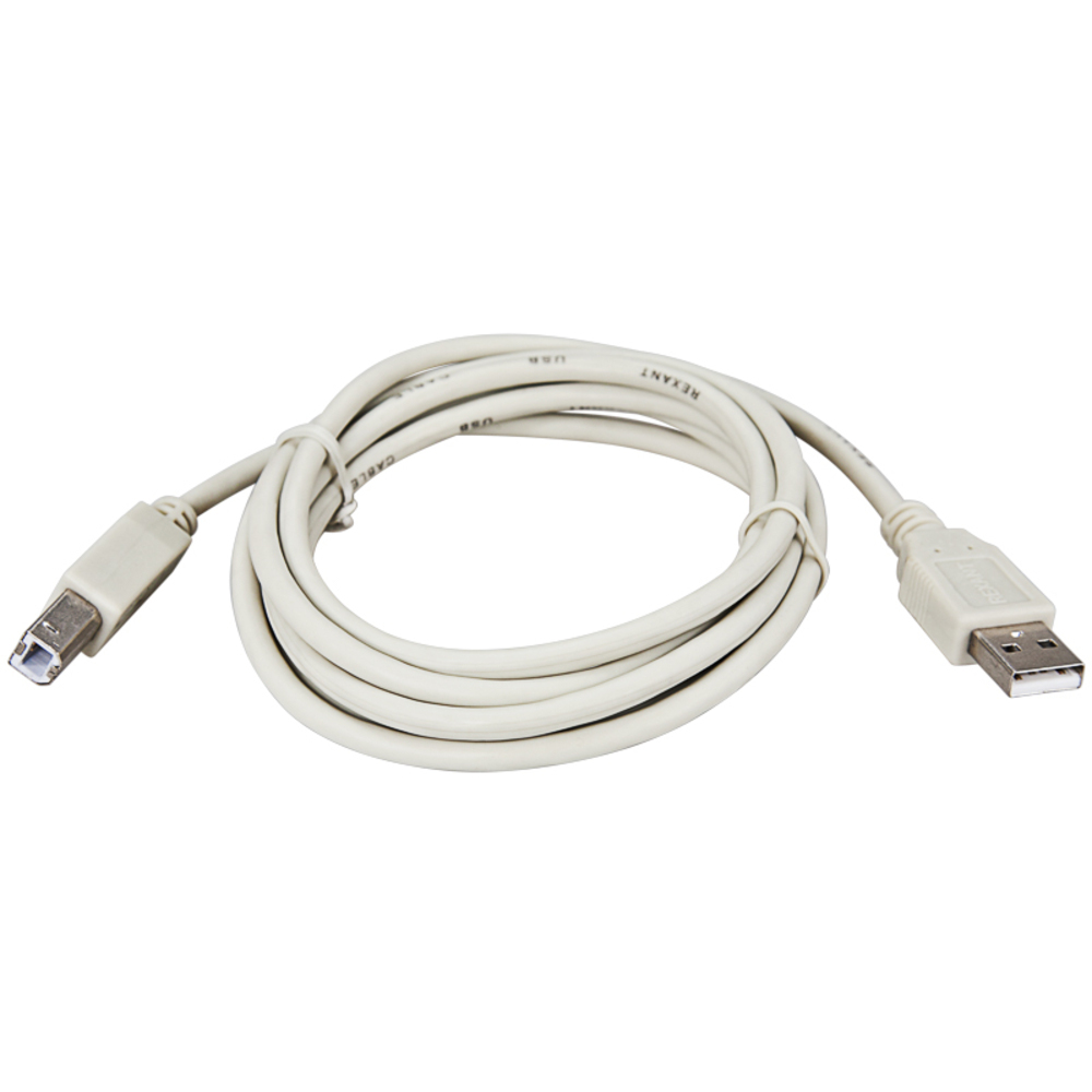 Кабель USB-A/USB-B Rexant (18-1104) 2,4 А 1,8 м 2 шт лот 30 см компьютерный чехол usb панель для крепления разъема удлинительный кабель usb 2 0 кабель удлинитель штекер гнездо
