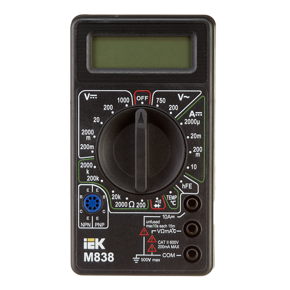 Мультиметр портативный IEK Universal M838 (TMD-2S-838)