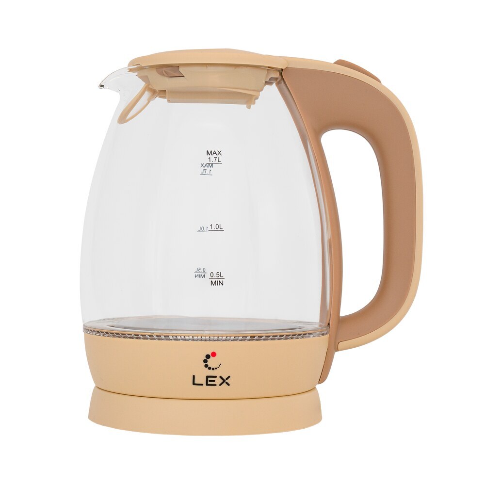 Электрический чайник Lex LX30011-2 1,7 л белый электрический чайник lex lxк30010 1 1 2 л белый