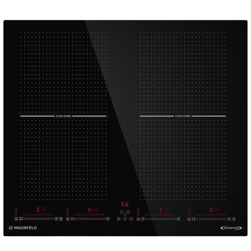 фото Варочная панель индукционная maunfeld vi594sf2bk inverter 4 конфорки черная