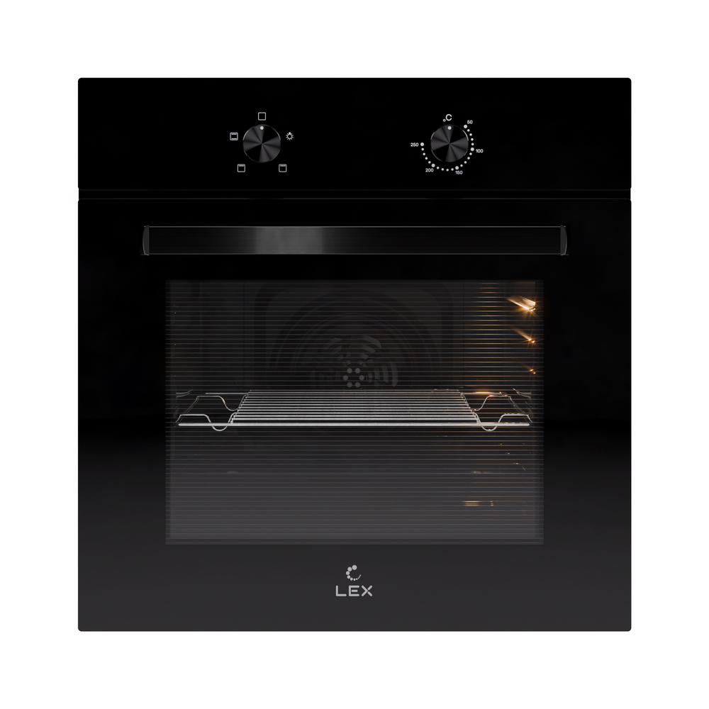 Духовой шкаф электрический встраиваемый Lex EDM 040 BBL 595 мм черный (CHAO000393) духовой шкаф встраиваемый lex edm 040 wh