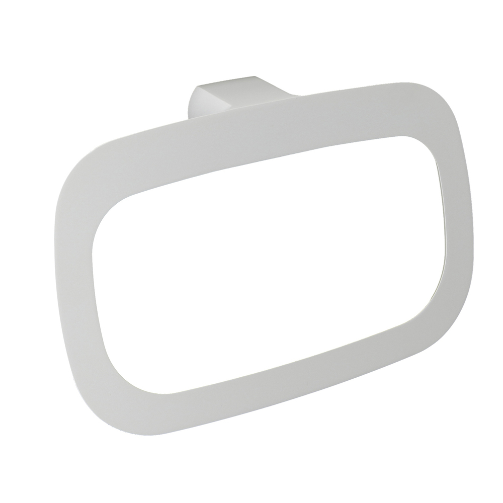 фото Полотенцедержатель кольцо wasserkraft kammel k-8300white d230 мм на шуруп металл белый (k-8360w)