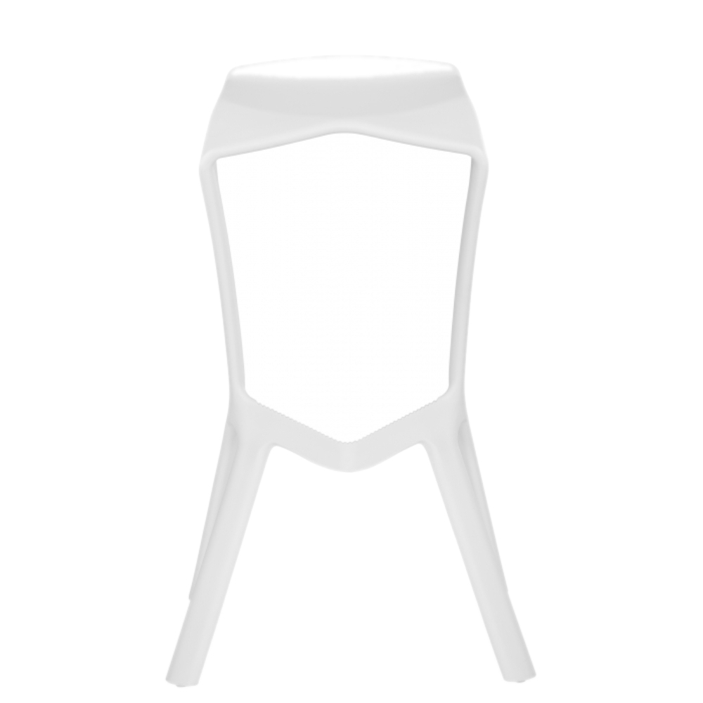 Стул барный Mega белый (15697) mega grey барный стул серый пластик