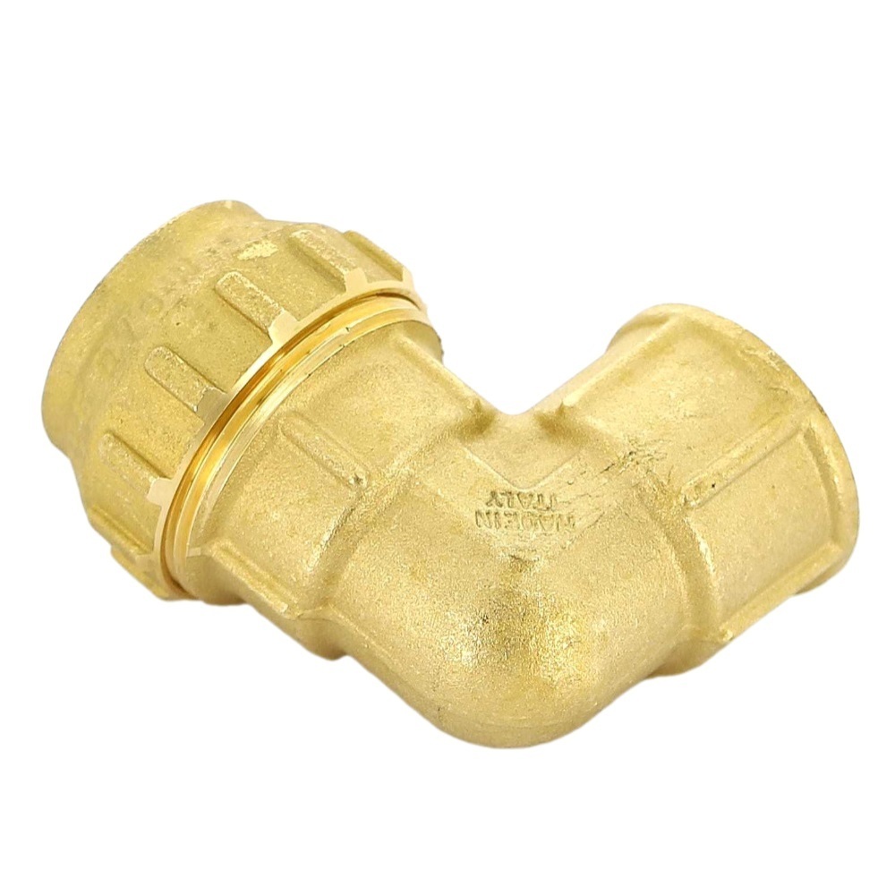 

Угол ПНД Tiemme компрессионный переходной 50х1 1/2 ВР(г) латунь