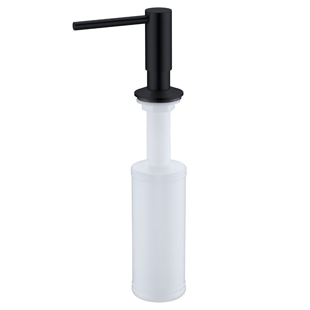 Дозатор для мыла WasserKraft встраиваемый пластик черный (K-1699) дозатор для жидкого мыла lopau k 3399