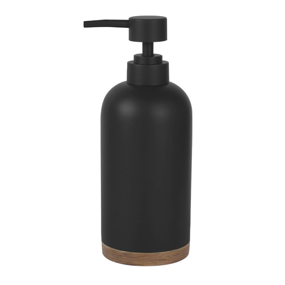 Дозатор для мыла WasserKraft Vils настольный полирезин черный/коричневый (K-6199) smesitel dlya dusha vils 5602