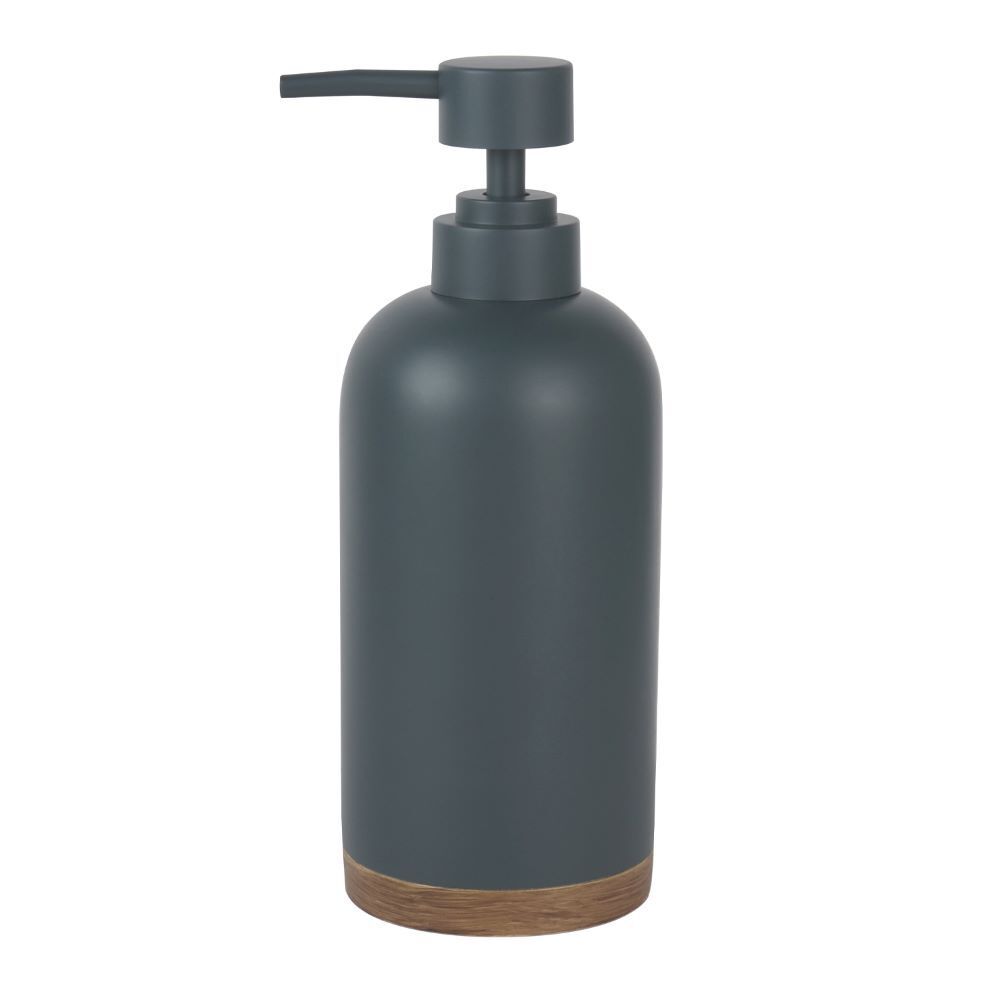 Дозатор для мыла WasserKraft Lopau настольный полирезин серый/коричневый (K-3399) дозатор для мыла wasserkraft lopau настольный полирезин серый коричневый k 3399