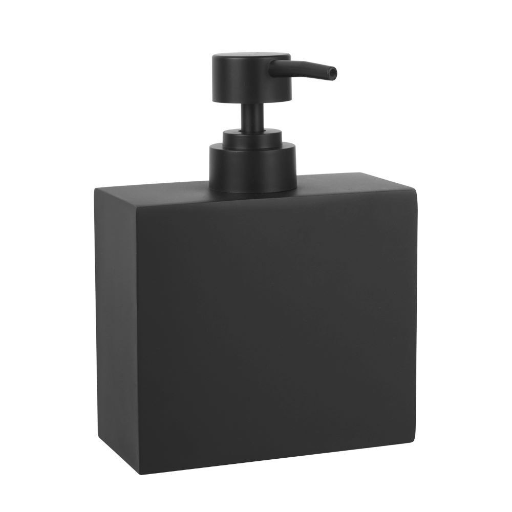 Дозатор для мыла WasserKraft Abens настольный полирезин черный (K-3799) дозатор для жидкого мыла wasserkraft abens k 3799 черный