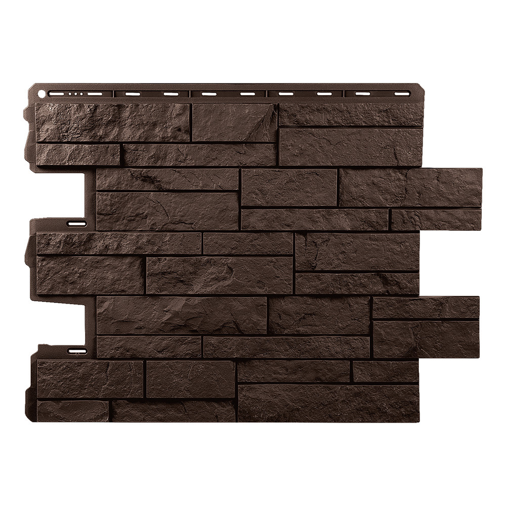 Панель фасадная Альта-Профиль Шотландия Эко 800х590 мм коричневая фасадная панель альта профиль гранит хибинский