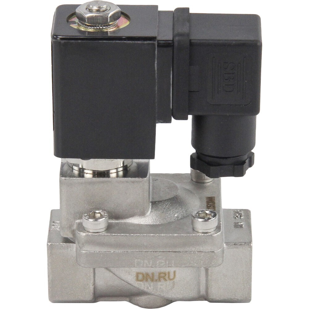 Клапан электромагнитный DN.ru (D130-01504) Ду10 10 бар 220 В пластиковый электромагнитный клапан 12 в 24 в 220 в постоянного тока нормально замкнутый электромагнитный клапан входной клапан входной кл