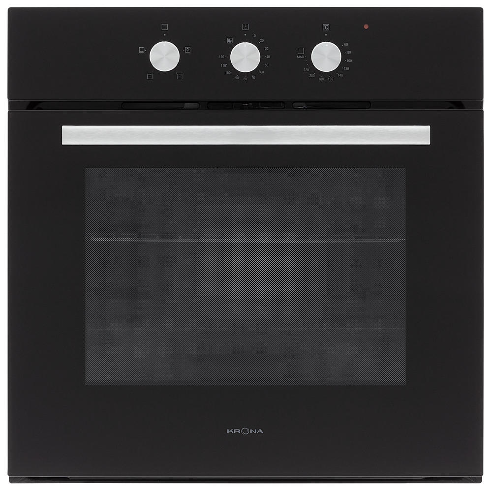 Духовой шкаф электрический встраиваемый Krona Essenza 60 BL G2 594 мм черный (КА-00006174) духовой шкаф чудо пекарь эдб 0122 черный