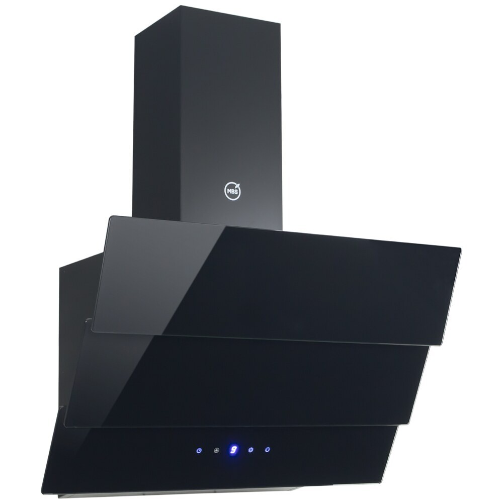 

Кухонная вытяжка наклонная MBS Slavia 160 Glass 60 см черная, Черный