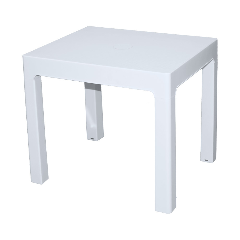 Стол складной пластиковый Adrianoplast белый 395х480х75 мм прямоугольный (Р6059БЕЛ)