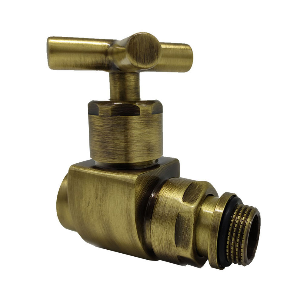 Клапан (вентиль) термостатический прямой SR Rubinetterie Prestige Minimal (0376-1500Z000) 1/2 ВР(г) х 1/2 НР(ш) для радиатора бронза