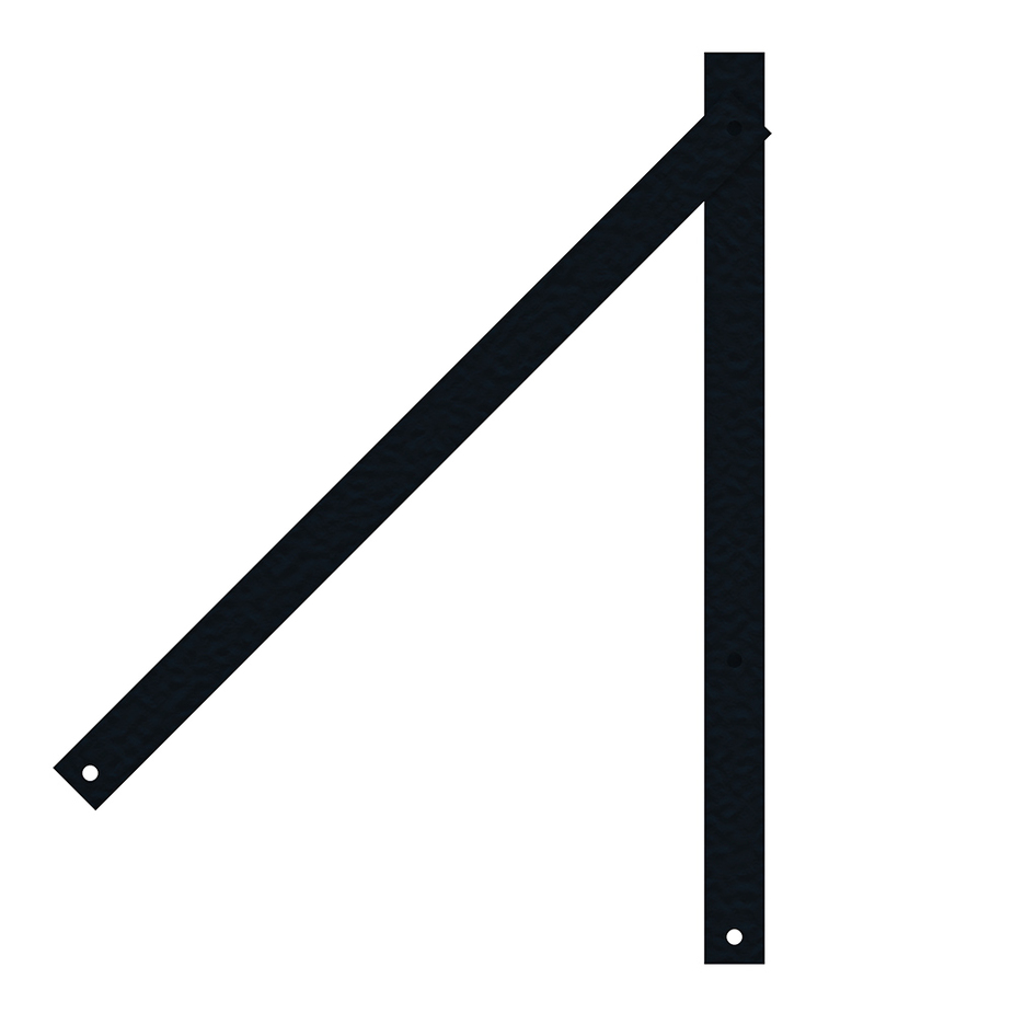 Торцевая планка кровельного ограждения КО-СТ-06 грунт черный — купить в ...