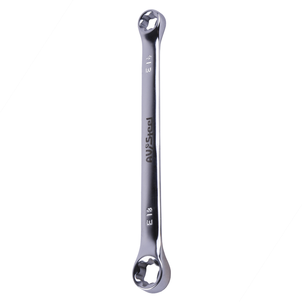 Ключ накидной двухсторонний AV Steel Е14-Е18 ключ накидной ударный односторонний 46мм av steel