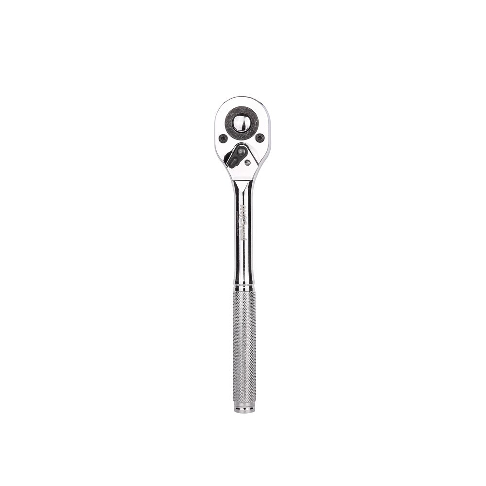 Ключ-трещотка AV Steel 1/2х255 мм 45 зубцов с рифленой рукояткой ключ трещотка под биты av steel 1 4х85 мм 72 зубца с двухкомпонентной рукояткой