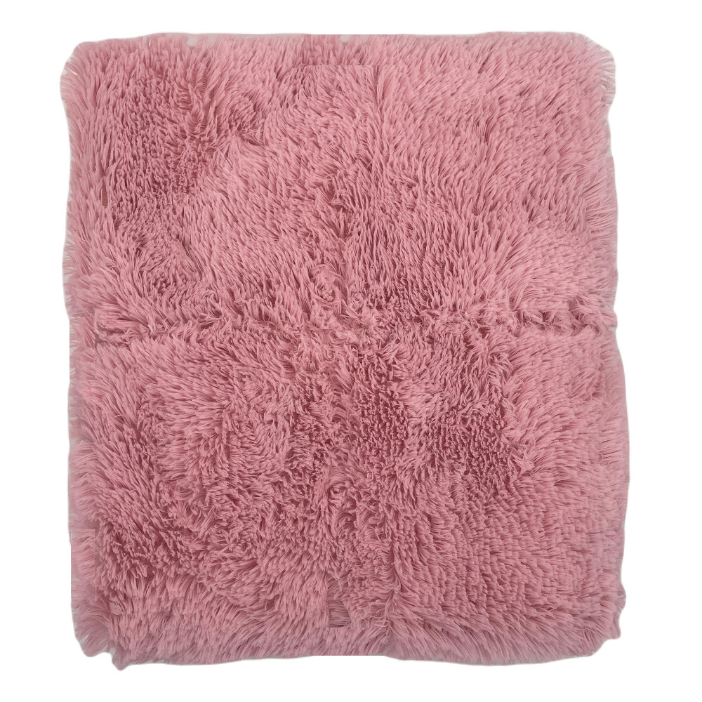фото Плед 200х220 см casa conforte nordika искусственный мех розовый
