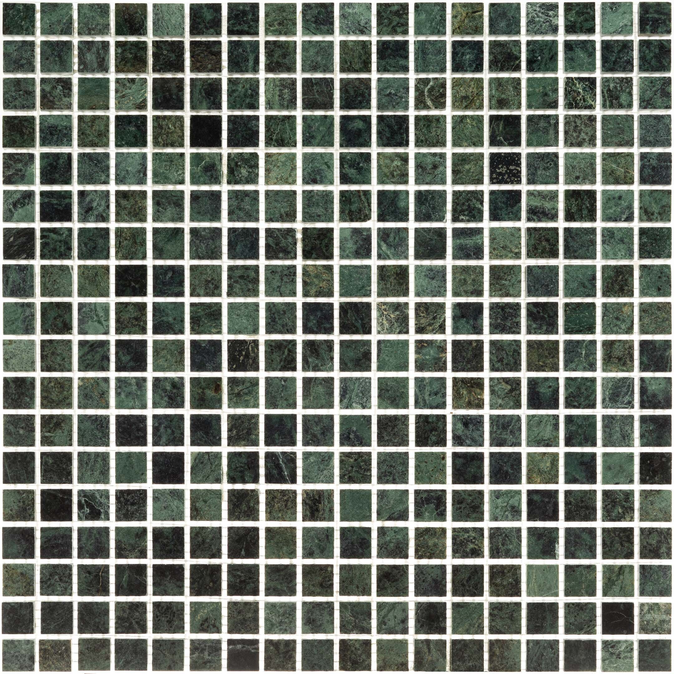 фото Мозаика mir mosaic natural adriatica зеленая из натурального камня 30,5х30,5 см глянцевая