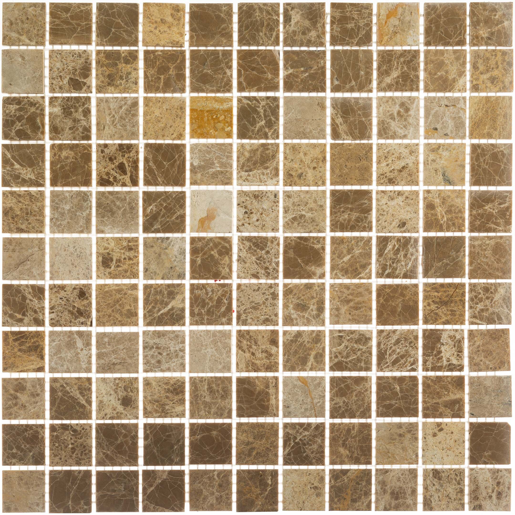 Мозаика Mir Mosaic Natural i-Tilе светло-коричневая из натурального камня 298х298х4 мм глянцевая Вид№5