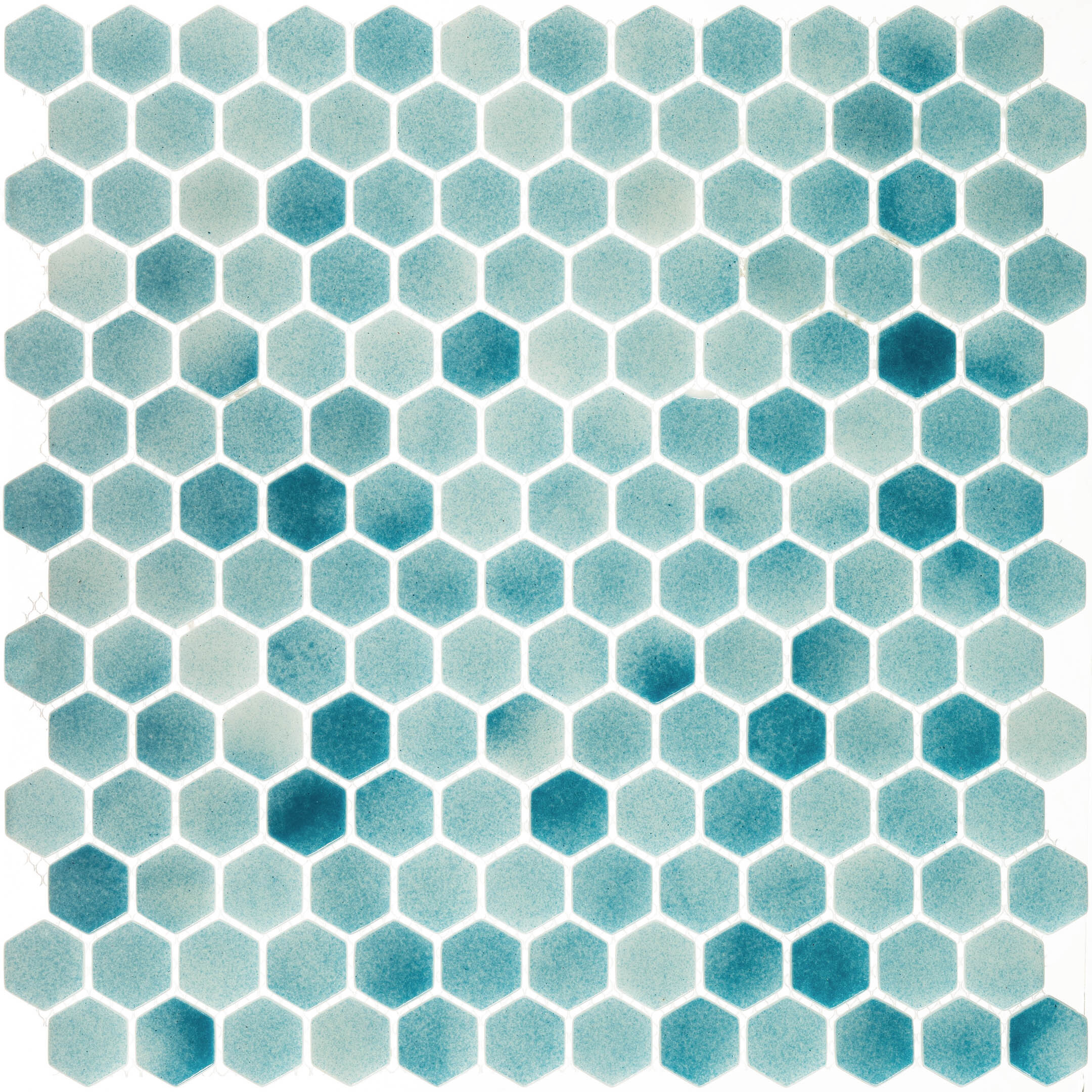 фото Мозаика mir mosaic natural steppa голубая 01 стеклянная 290х290х5 мм глянцевая