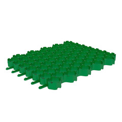 Решетка газонная Gidrolica Eco Normal пластиковая зеленая С250 530х430х33 мм