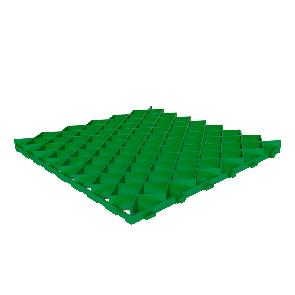 фото Решетка газонная gidrolica eco pro пластиковая зеленая с250 600х600х40 мм