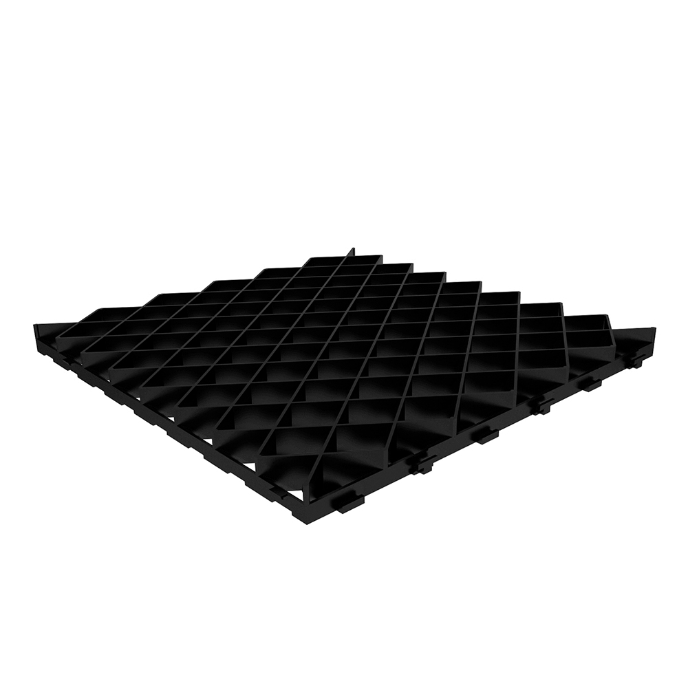 фото Решетка газонная gidrolica eco pro пластиковая черная с250 600х600х40 мм