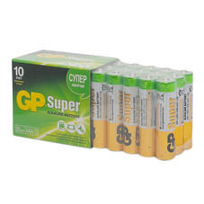 Батарейка GP Batteries Super (GP 24A-2CRVS30) AAA мизинчиковая LR03 1,5 В (30 шт.)