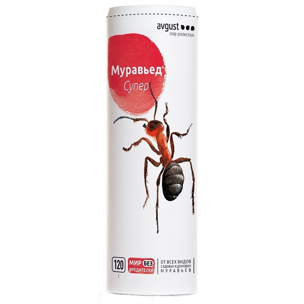 средство защиты от всех видов мураьев муравьед супер avgust 120 г Средство для защиты от муравьев гранулы Avgust Муравьед Супер 120 г