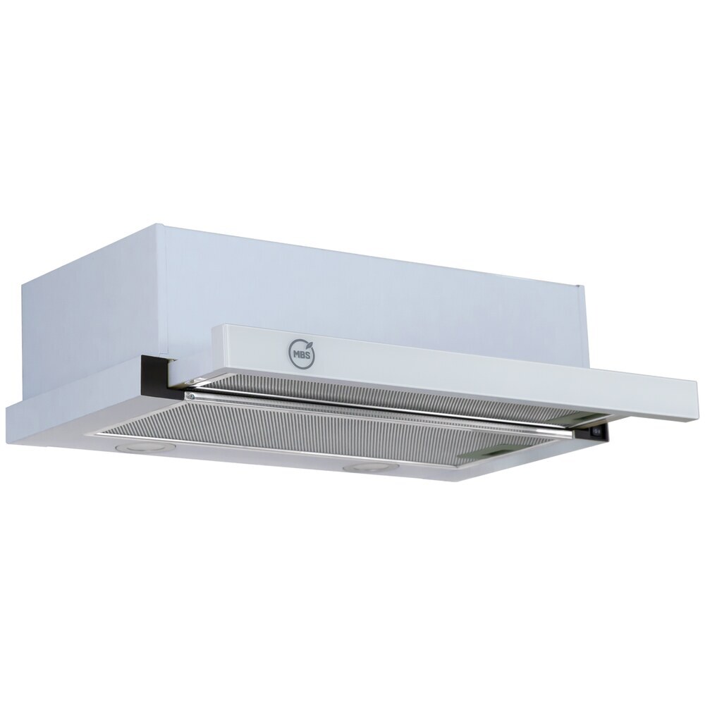 фото Кухонная вытяжка встраиваемая mbs aralia 160 glass 60 см белая