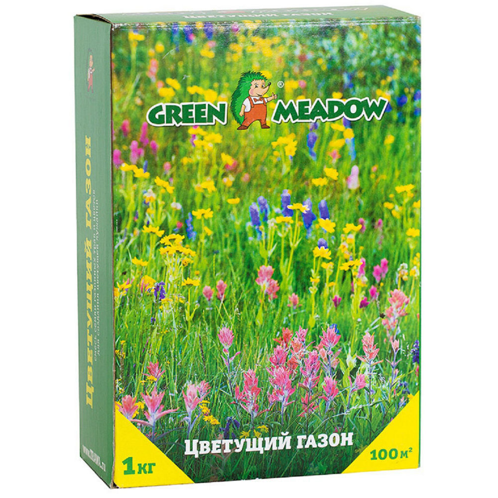Семена газонной травы Цветущий мавританский газон Green Meadow 1 кг цветы рудбекия дварф смесь 0 02г р о