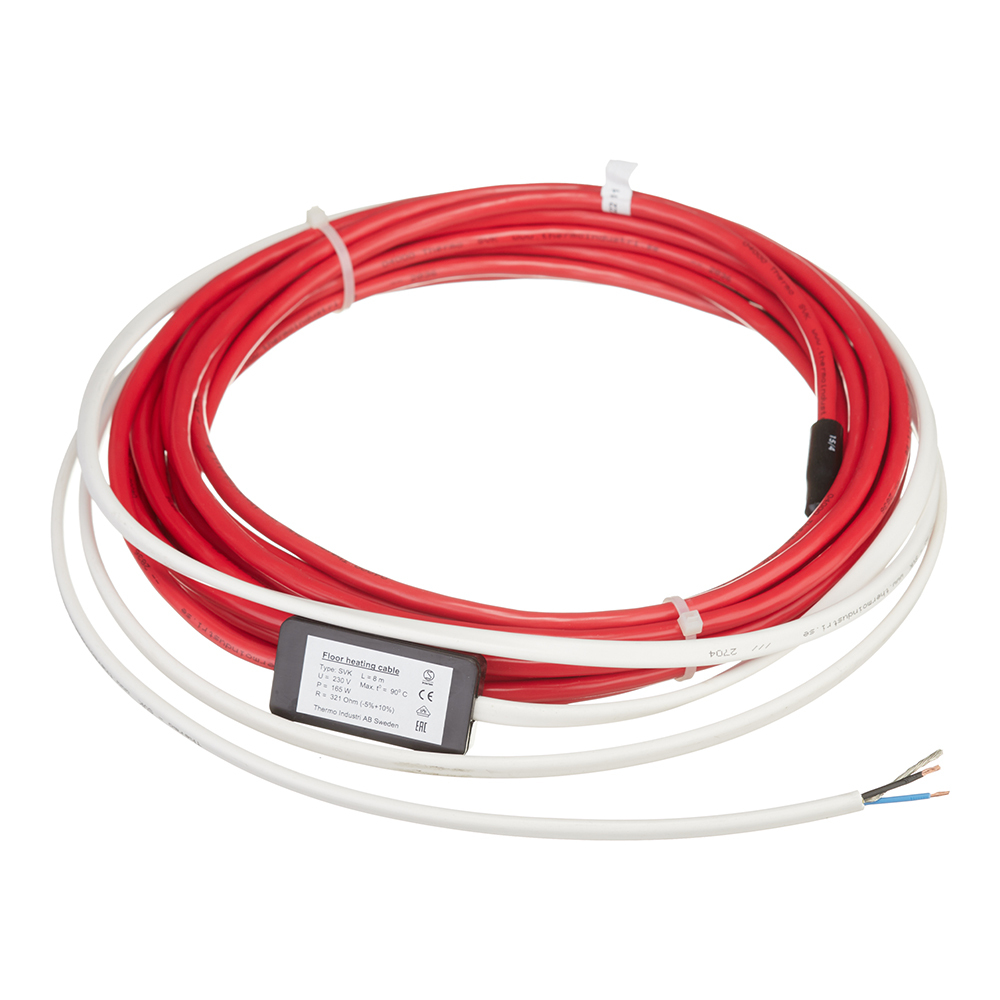 Теплый пол Thermo Thermocable 1,5 кв.м 165 Вт 8 м теплый пол thermo thermocable 1 5 3 5 кв м 350 вт 18 м