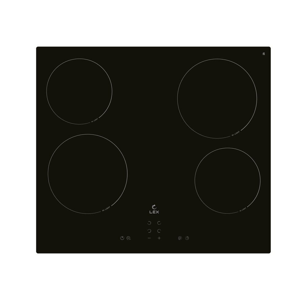 Варочная панель электрическая Lex EVH 640B 4 конфорки черная варочная панель электрическая lex evh 640 1 bl